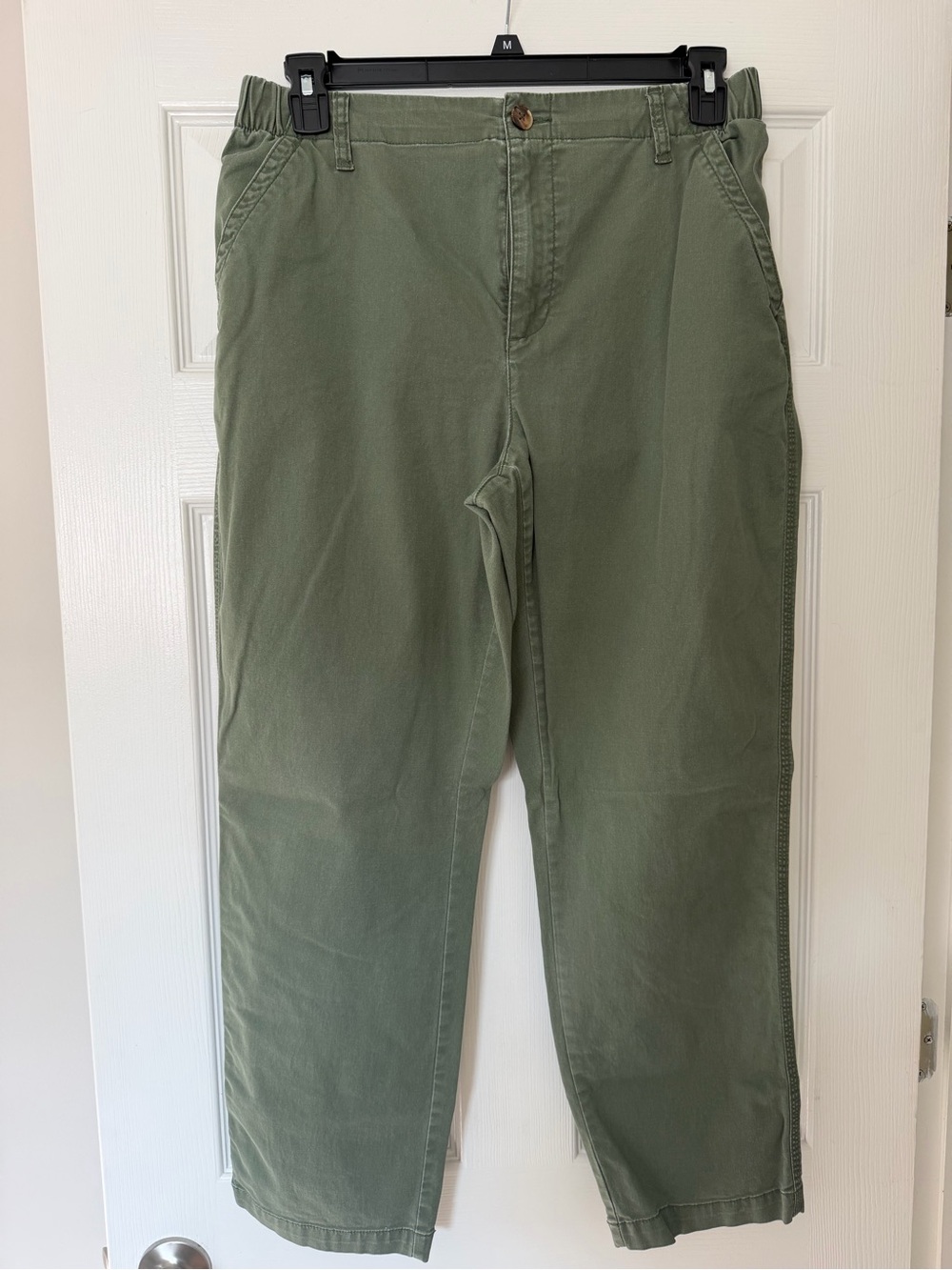 Women’s Olive Green Casual Chino Pants